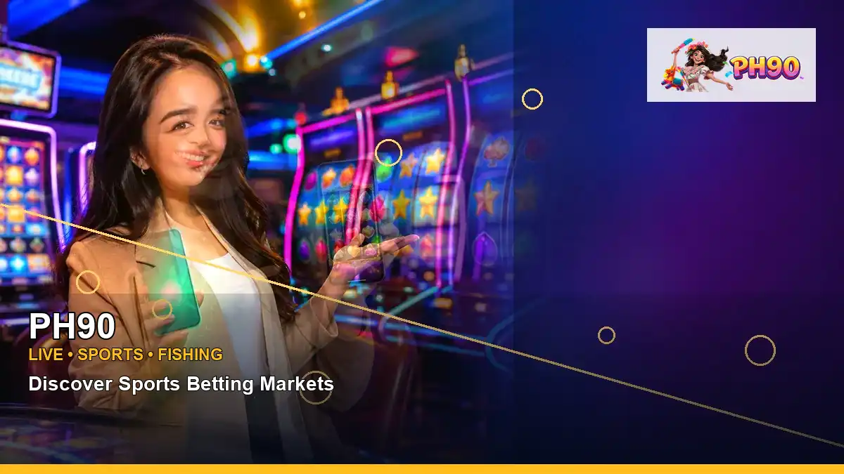 PH90 VIP casino rewards featuring an adult Filipina casino host with a left-framed composition