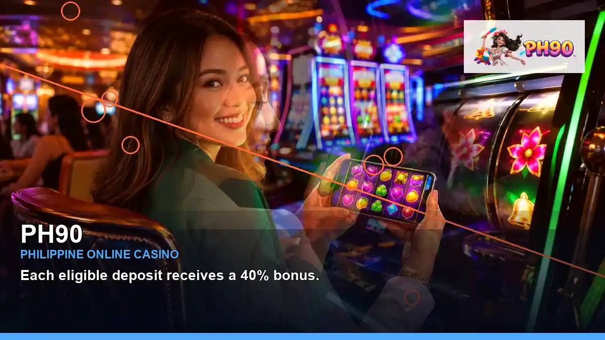 PH90 high-energy reels casino bonus games in a layered collage layout for Philippine players